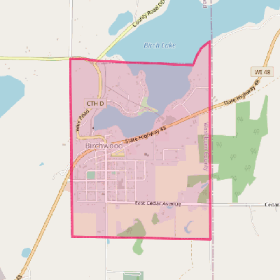 Map of Birchwood