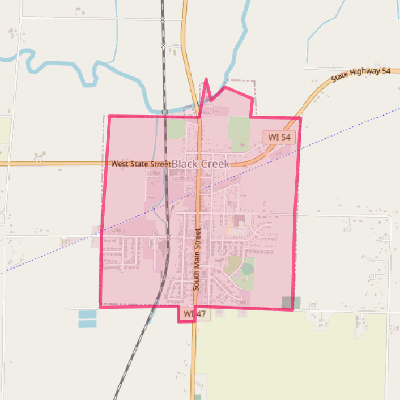 Map of Black Creek