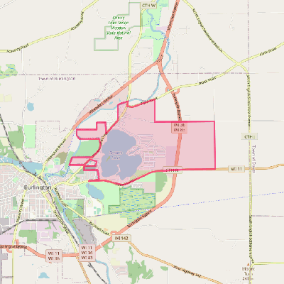 Map of Browns Lake