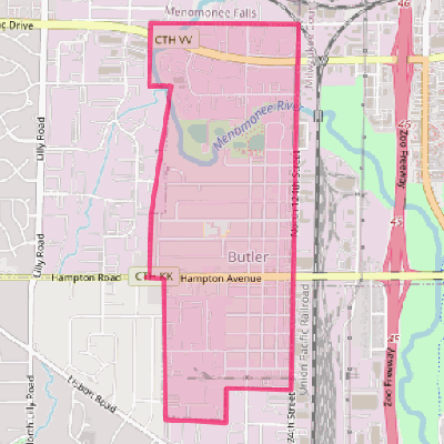 Map of Butler