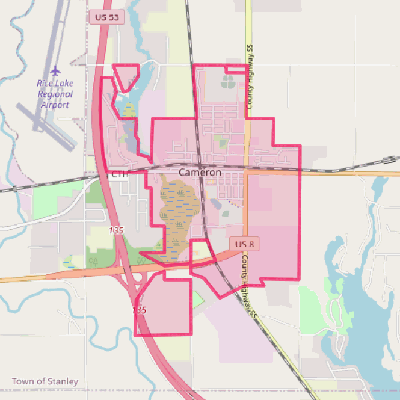 Map of Cameron