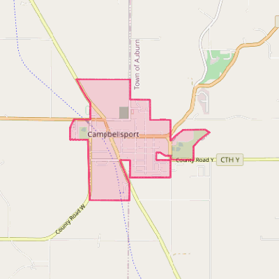 Map of Campbellsport