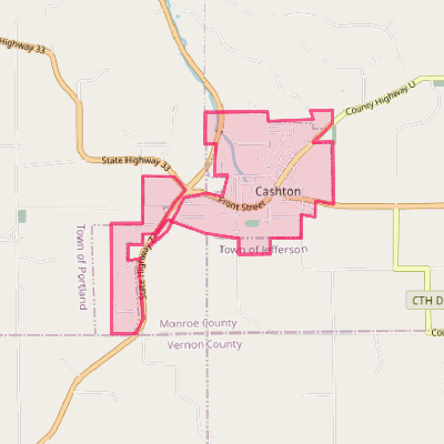 Map of Cashton