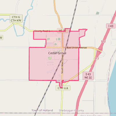 Map of Cedar Grove