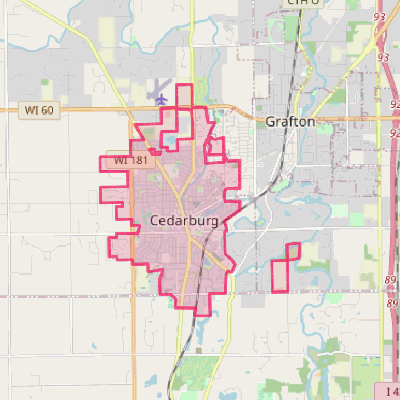 Map of Cedarburg