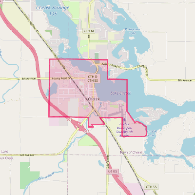 Map of Chetek