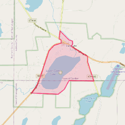 Map of Clam Lake