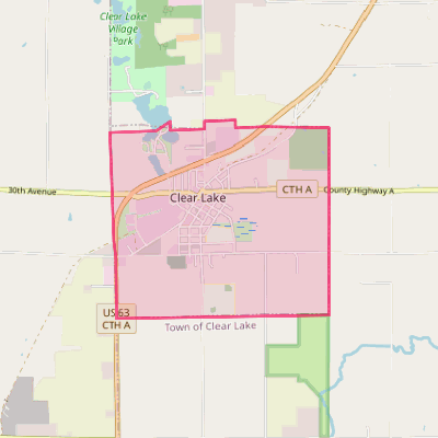 Map of Clear Lake