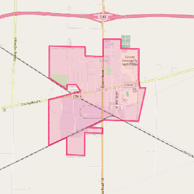 Map of Clinton