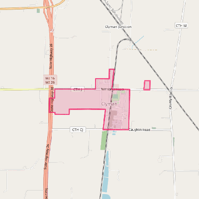 Map of Clyman