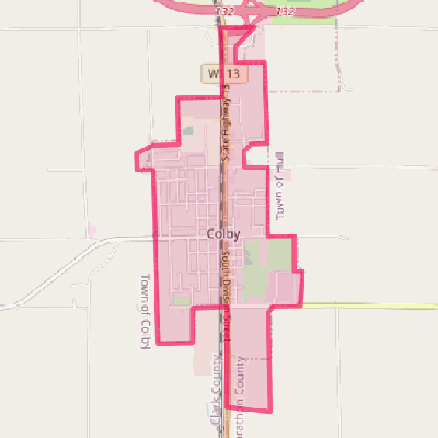 Map of Colby