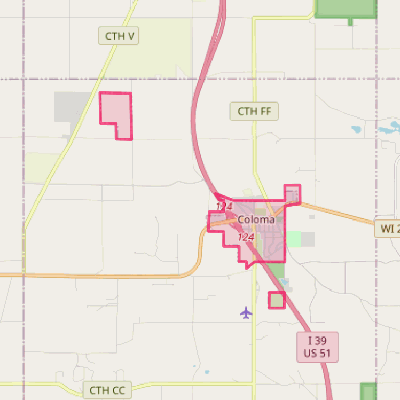 Map of Coloma
