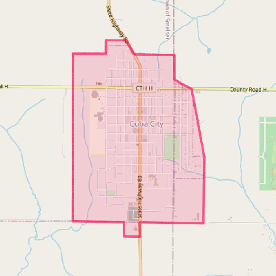 Map of Cuba City