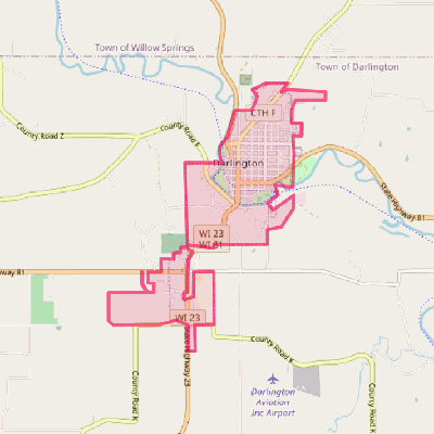 Map of Darlington