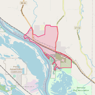 Map of Diamond Bluff