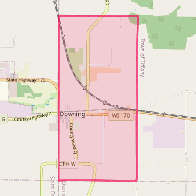 Map of Downing