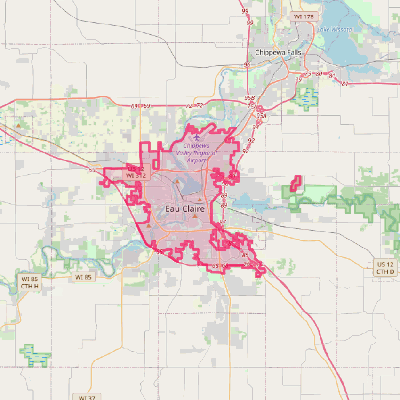 Map of Eau Claire