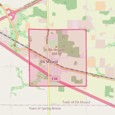 Map of Elk Mound