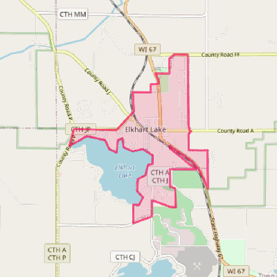 Map of Elkhart Lake