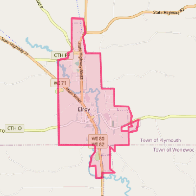 Map of Elroy