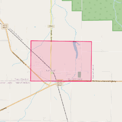 Map of Fairchild