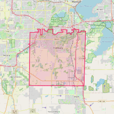 Map of Fitchburg