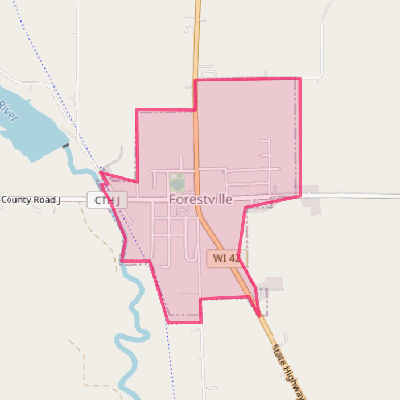 Map of Forestville