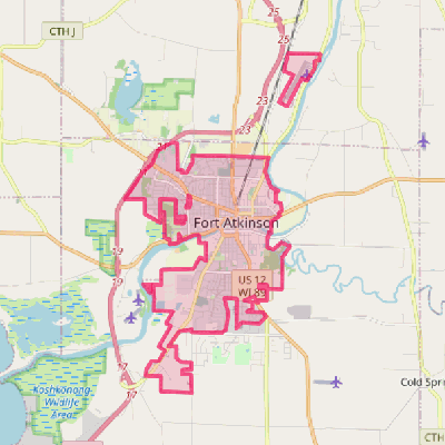 Map of Fort Atkinson