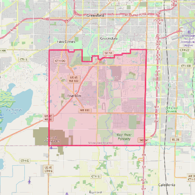 Map of Franklin