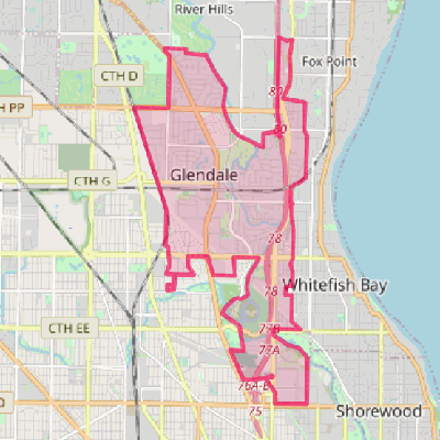 Map of Glendale