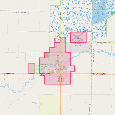 Map of Grantsburg