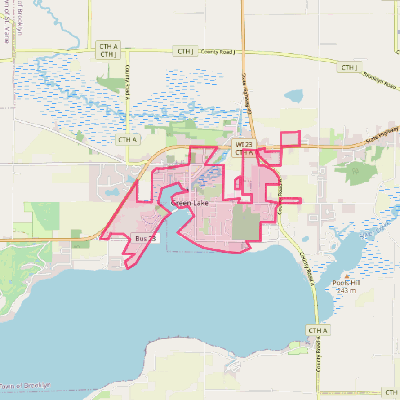 Map of Green Lake