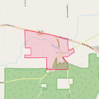 Map of Greenbush