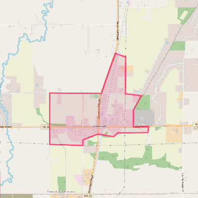 Map of Greenleaf