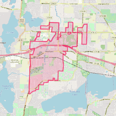 Map of Hartland