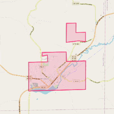 Map of Hillsboro