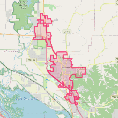 Map of Holmen