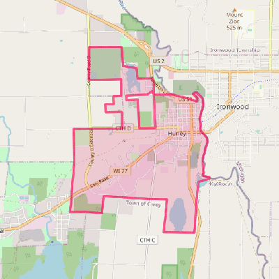 Map of Hurley