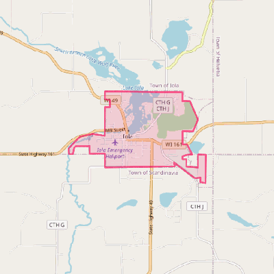 Map of Iola