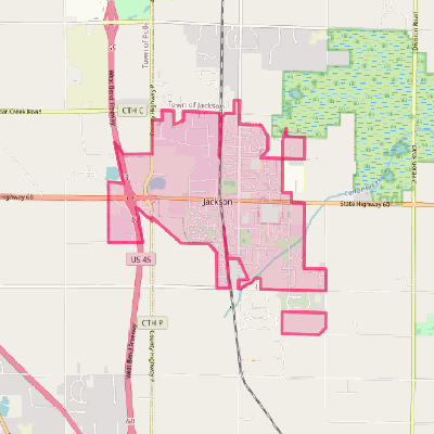 Map of Jackson