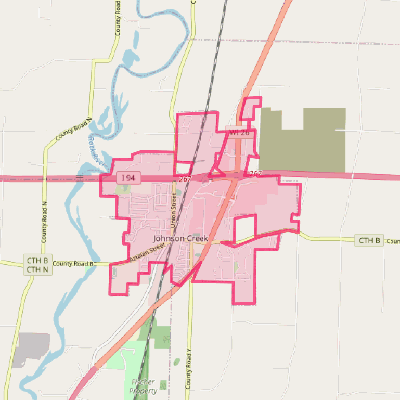 Map of Johnson Creek