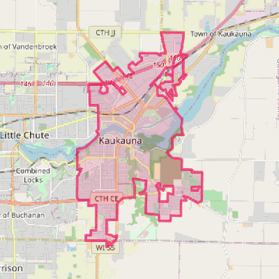 Map of Kaukauna