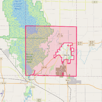 Map of Kekoskee