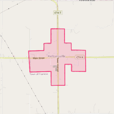 Map of Kellnersville