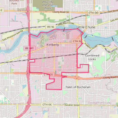 Map of Kimberly