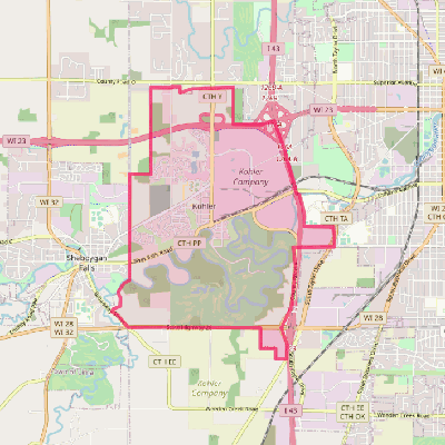 Map of Kohler