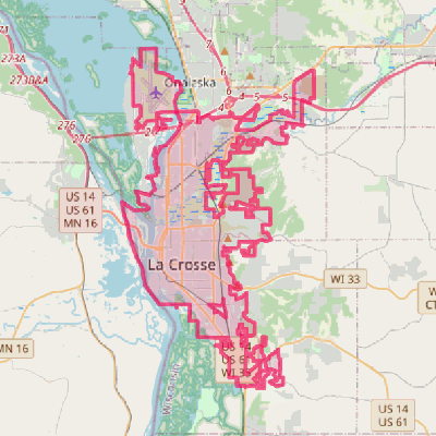 Map of La Crosse