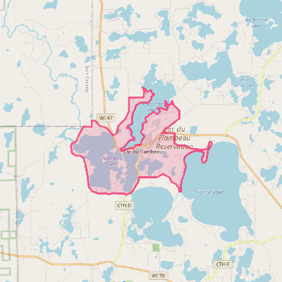 Map of Lac du Flambeau