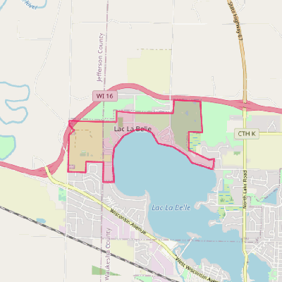 Map of Lac La Belle