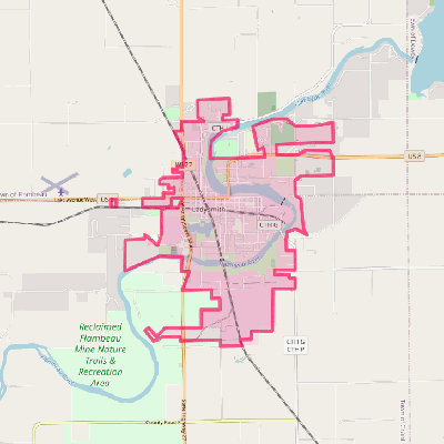 Map of Ladysmith